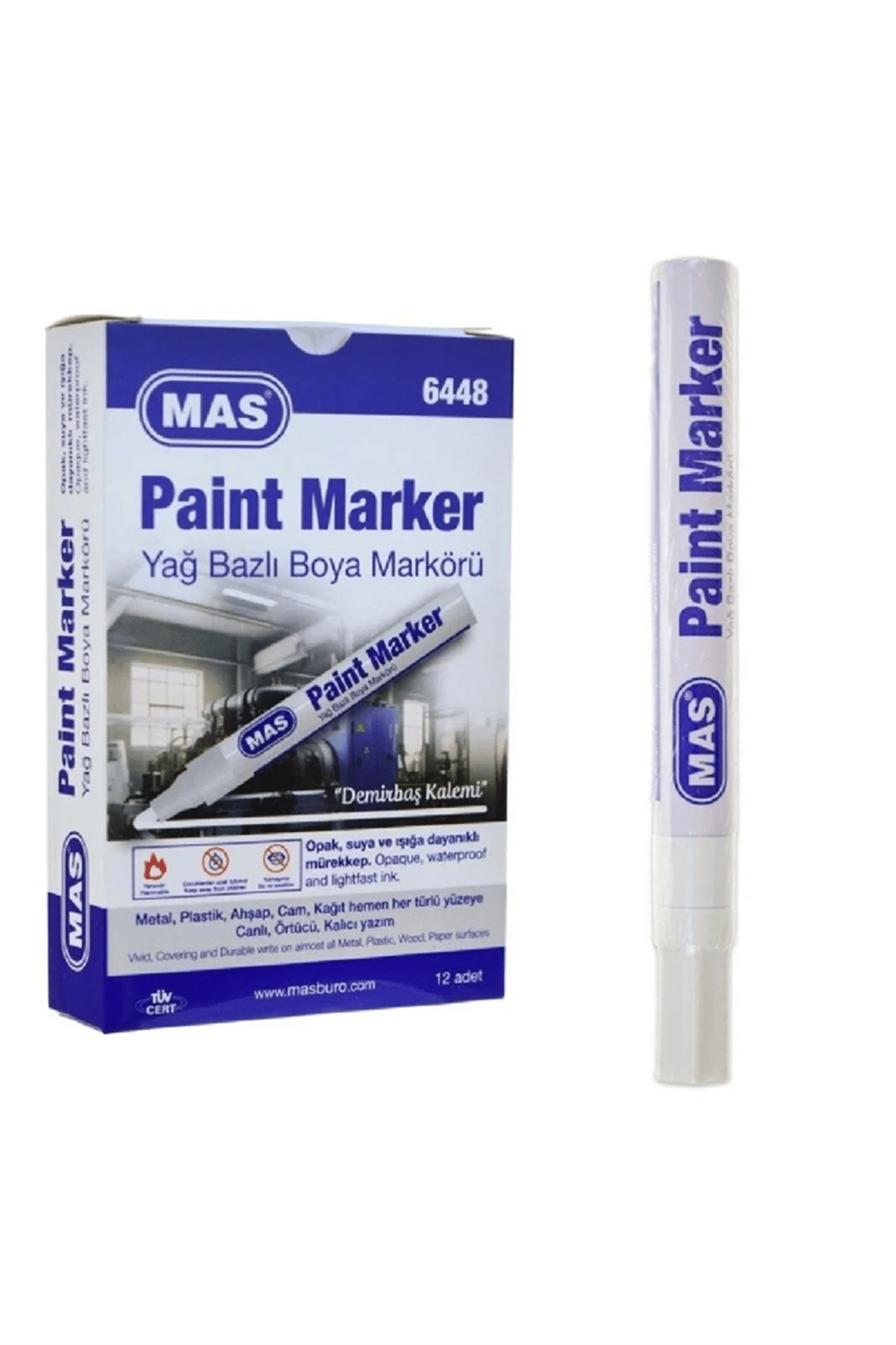 MAS 6448 PAİNT MARKER 12 Lİ
