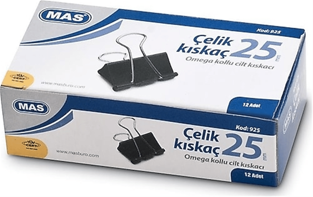 MAS 925 ÇELİK KISKAÇ 25 MM P:12 Lİ