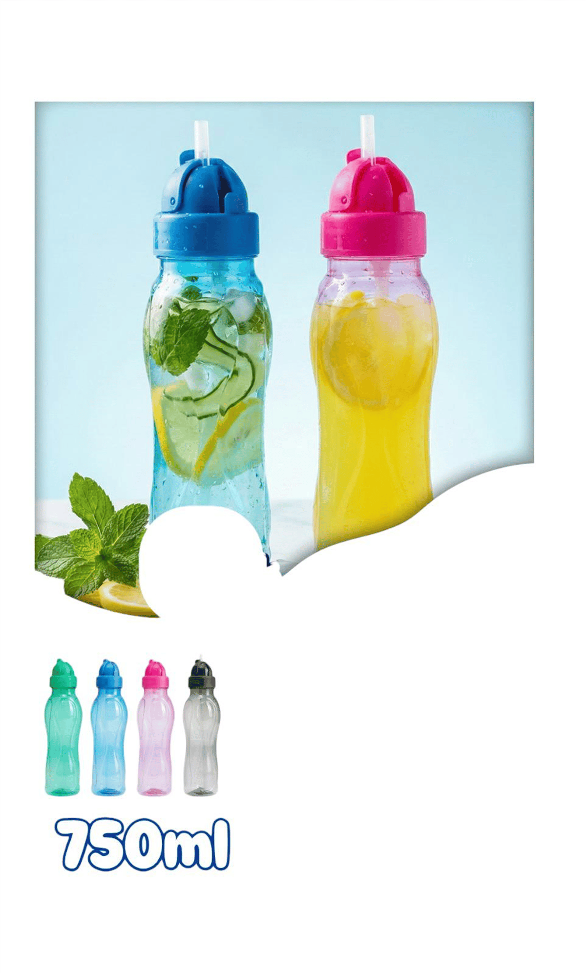 M&B PİPETLİ MATARA 750 ML KOD: M&B-1019