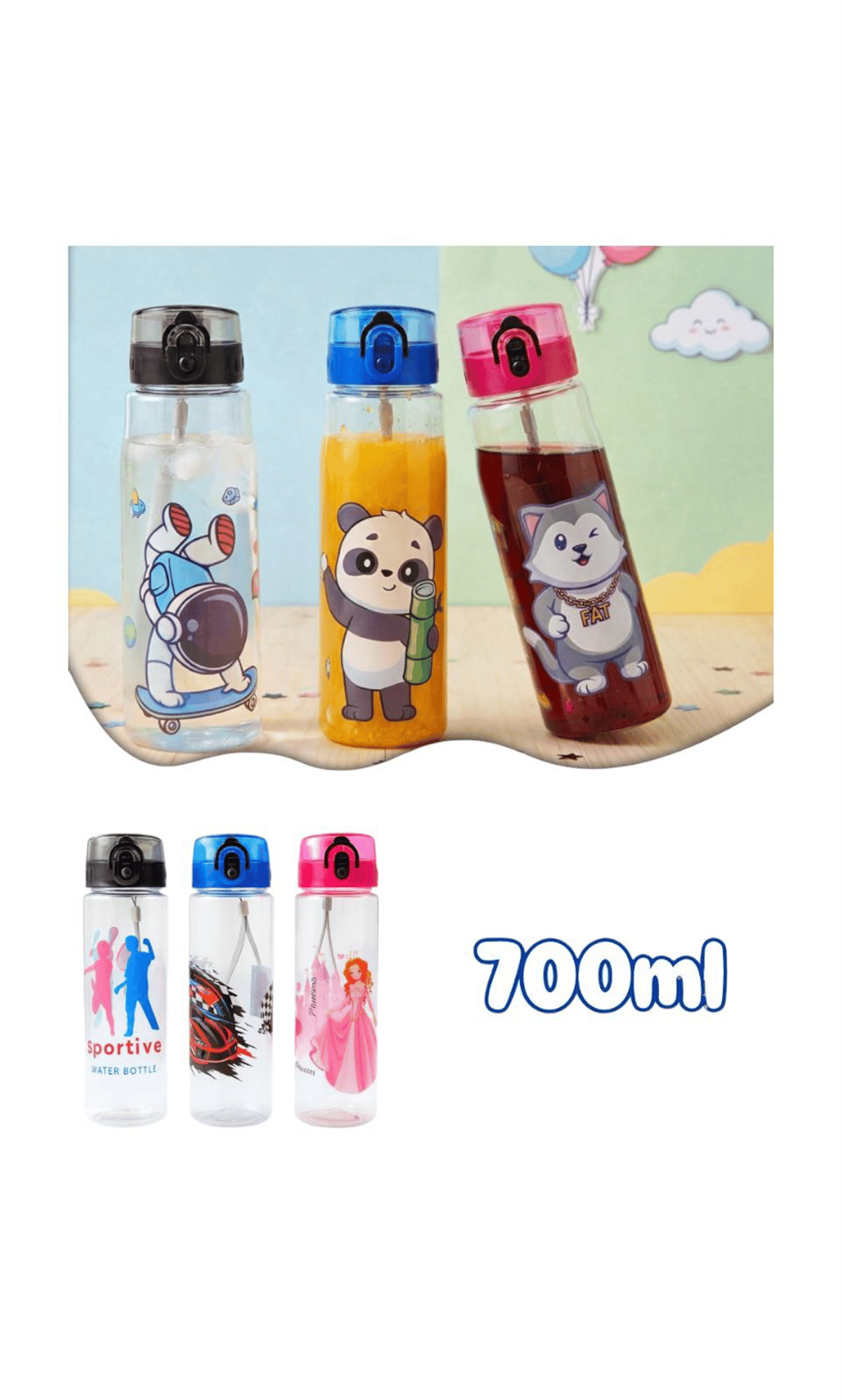 M&B PİPETSİZ MATARA 700 ML KOD: M&B-0006