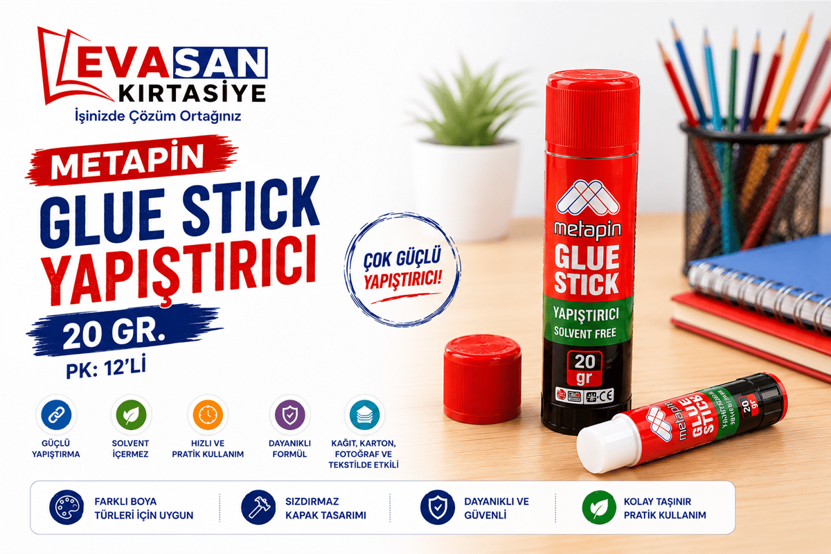 METAPİN 200 GLUE STICK YAPIŞTIRICI 20 GR. PK:12 Lİ *576