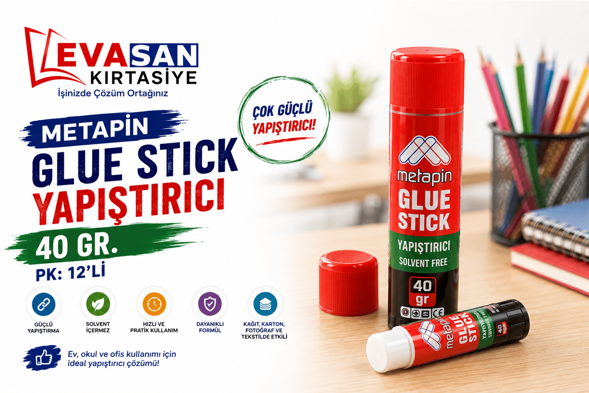 METAPİN 400 GLUE STICK YAPIŞTIRICI 40 GR. PK:12 Lİ *360