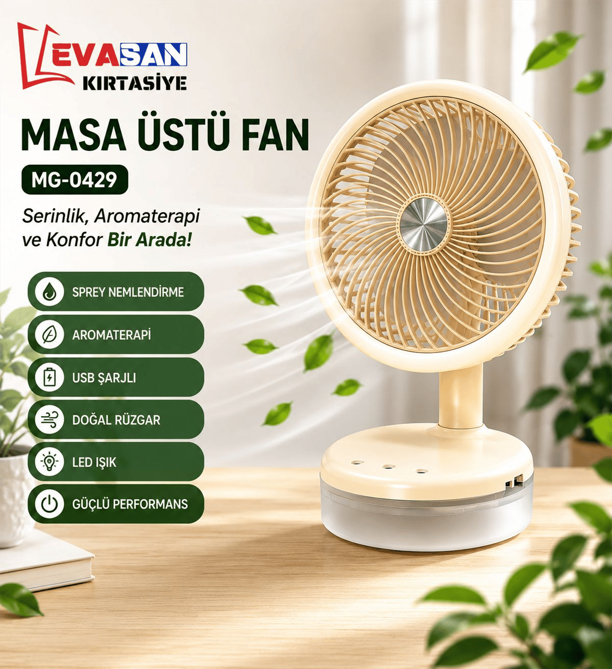 MG-0429 MASA ÜSTÜ FAN