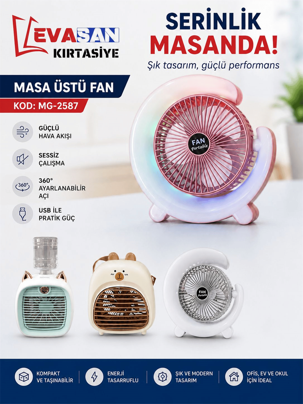 MG-2587 MASA ÜSTÜ FAN