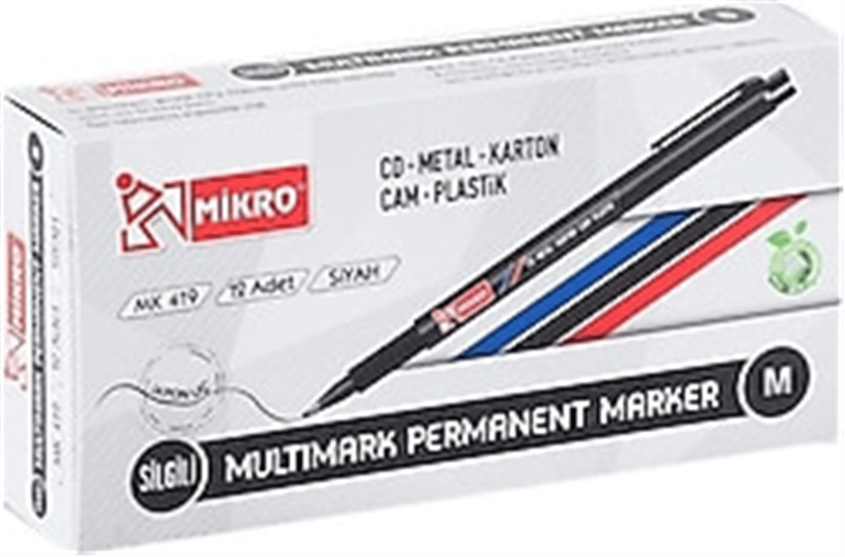 MİKRO CD KALEM SİYAH 12 Lİ M