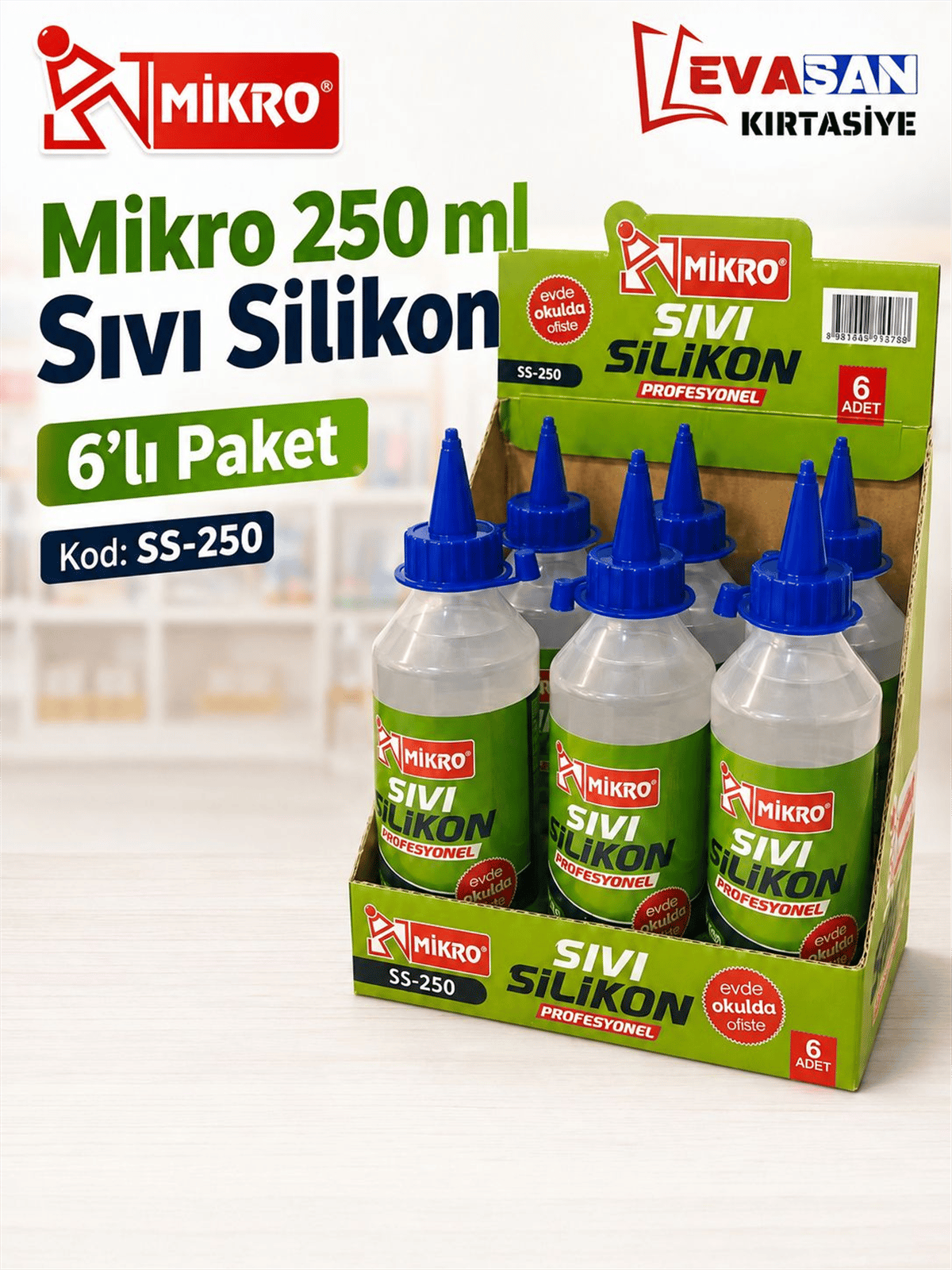 MİKRO SS-250 SIVI SİLİKON 250ML PK:6 LI 