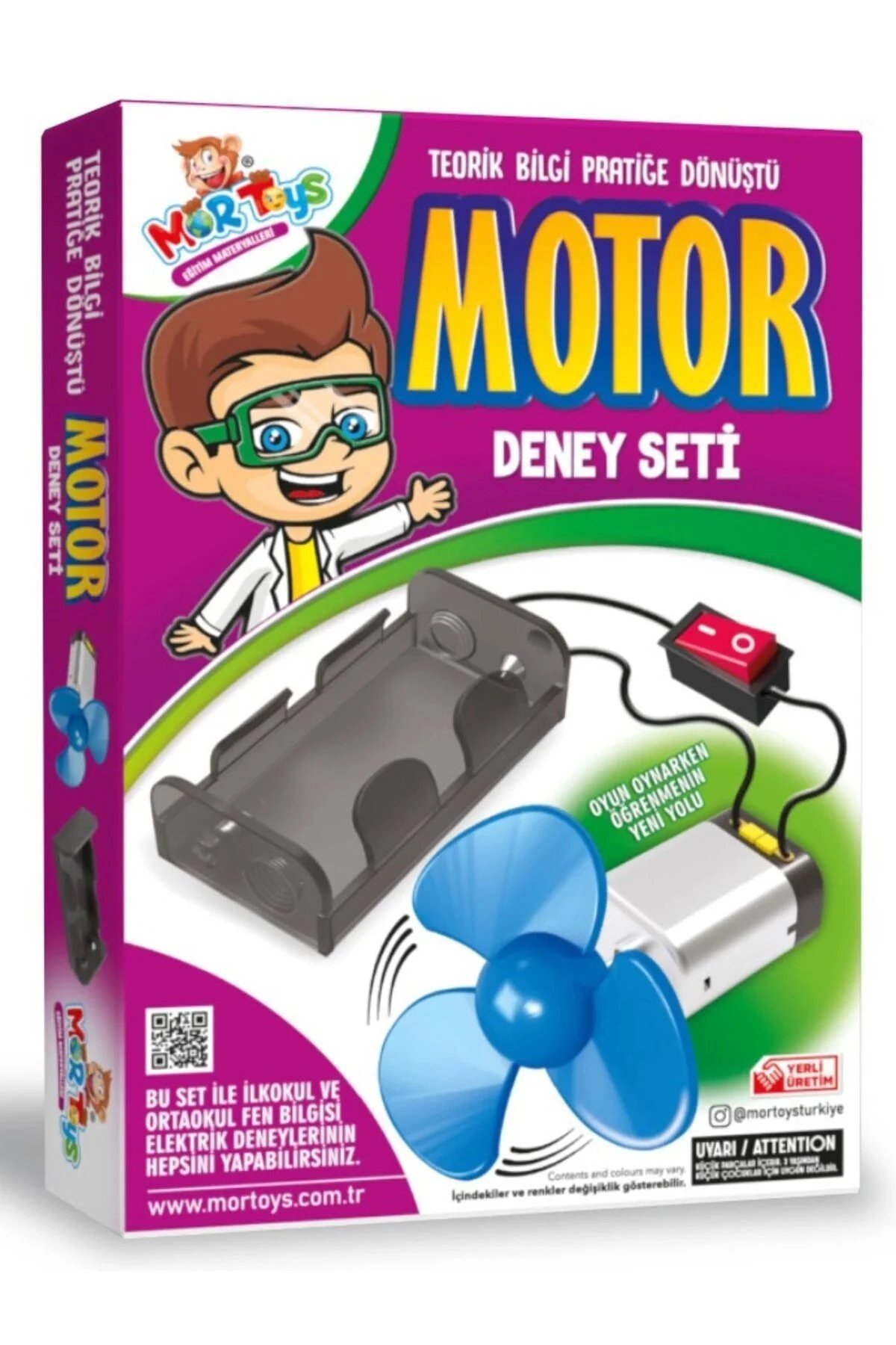 MOR-TOYS KUTULU MOTOR DENEY SETİ