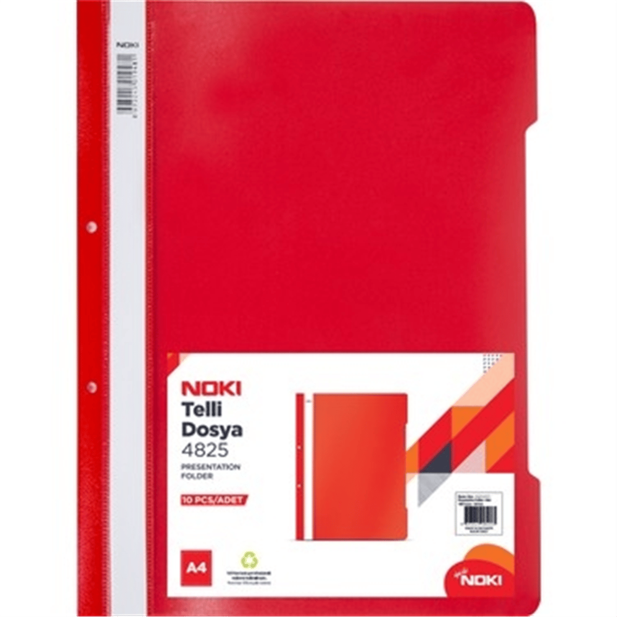 NOKİ ECO TELLİ DOSYA KIRMIZI 50 Lİ *16