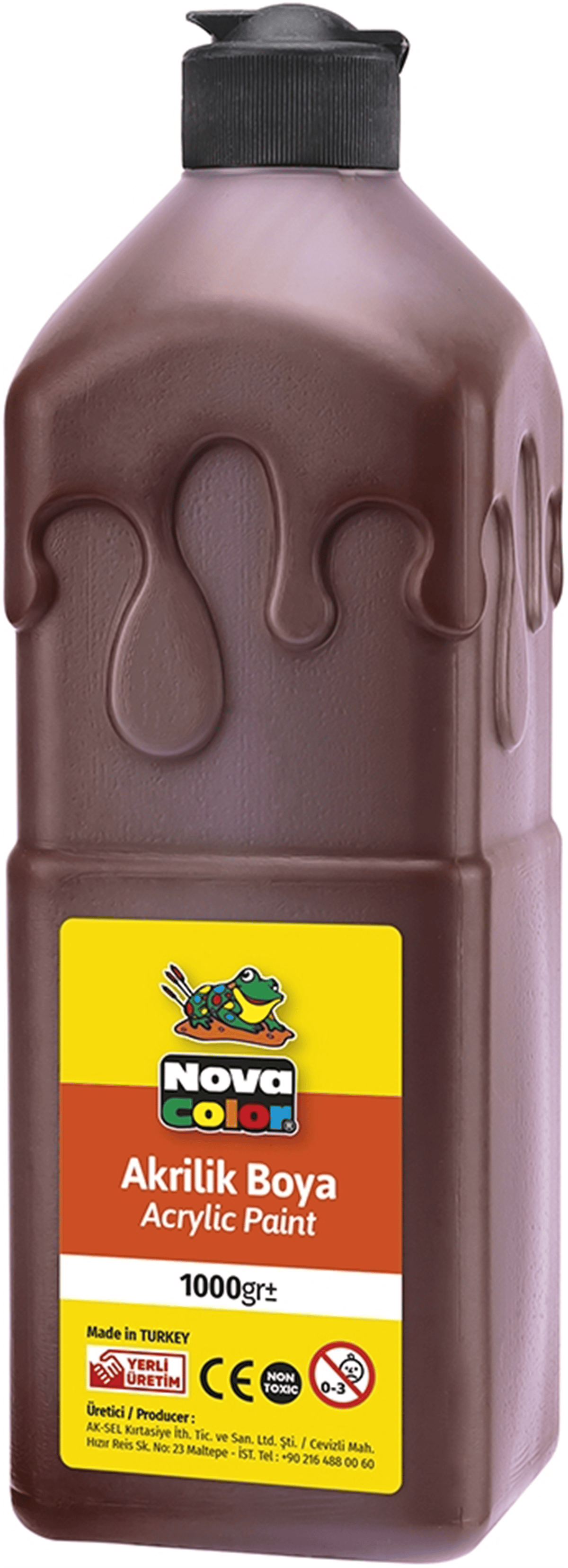 NOVA COLOR AKRİLİK  BOYA 1 KG KAHVE