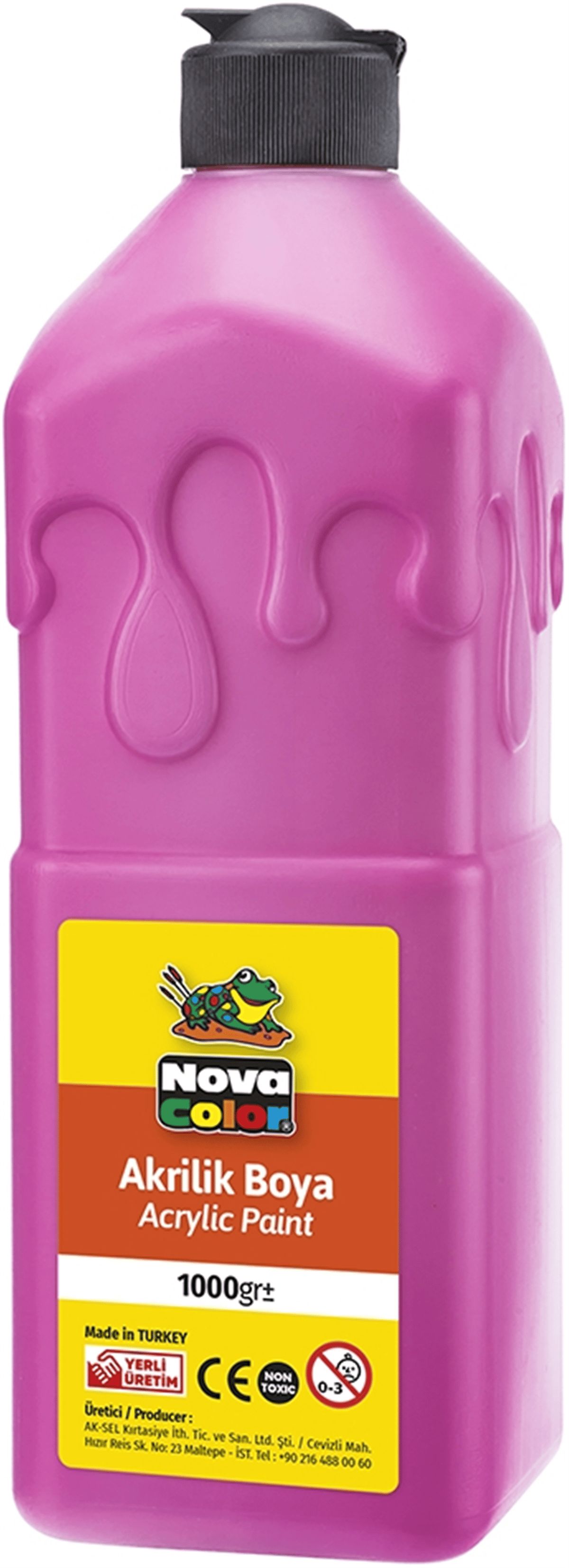 NOVA COLOR AKRİLİK  BOYA 1 KG PEMBE