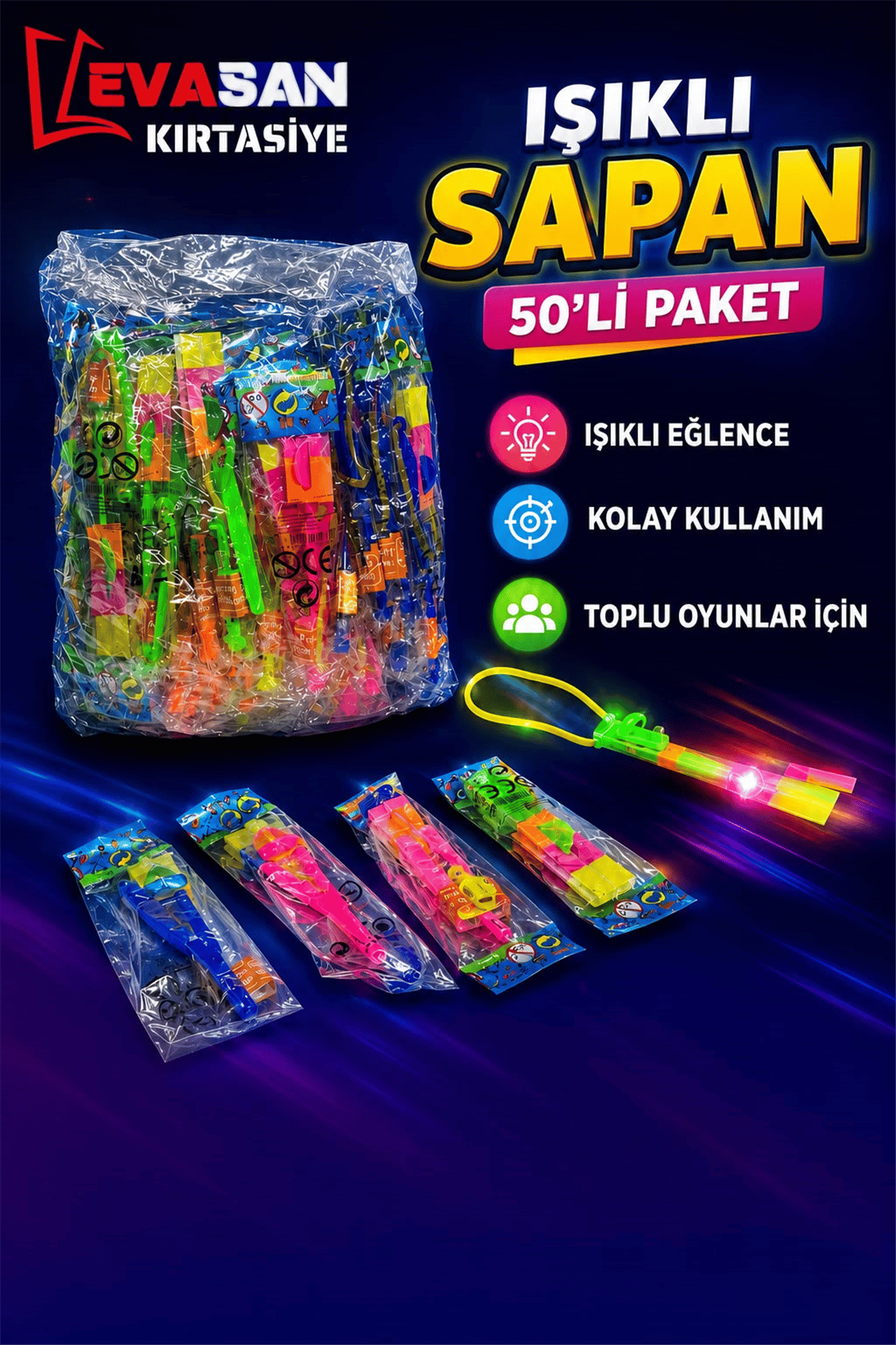 OLGUN IŞIKLI SAPAN PK:50 Lİ