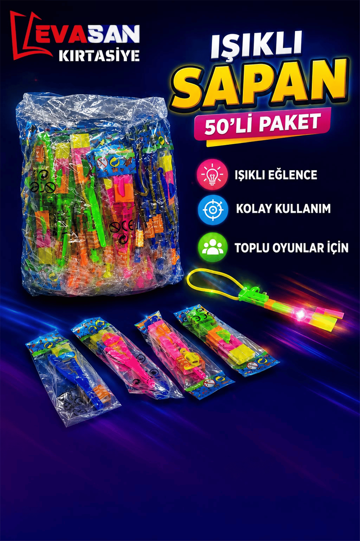 OLGUN IŞIKLI SAPAN PK:50 Lİ