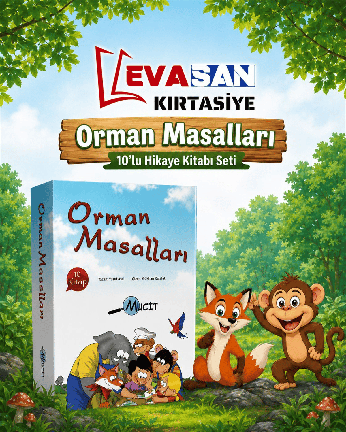 ORMAN MASALLARI 10 LU HİKAYE KİTABI SETİ 