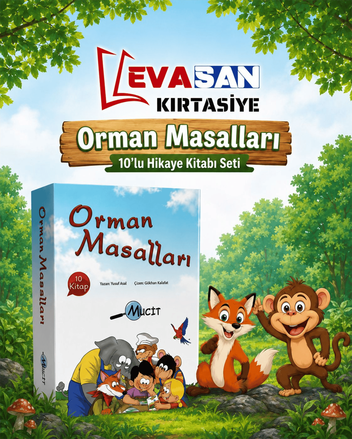 ORMAN MASALLARI 10 LU HİKAYE KİTABI SETİ 