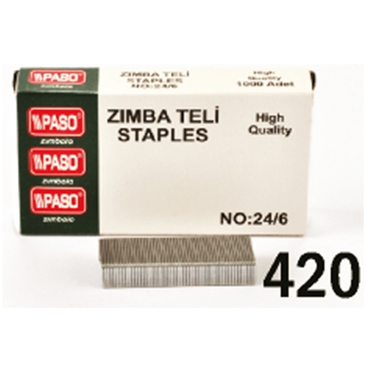 PASO 420 NO:24/6 SİLVER ZIMBA TELİ 10 LU PK. *50