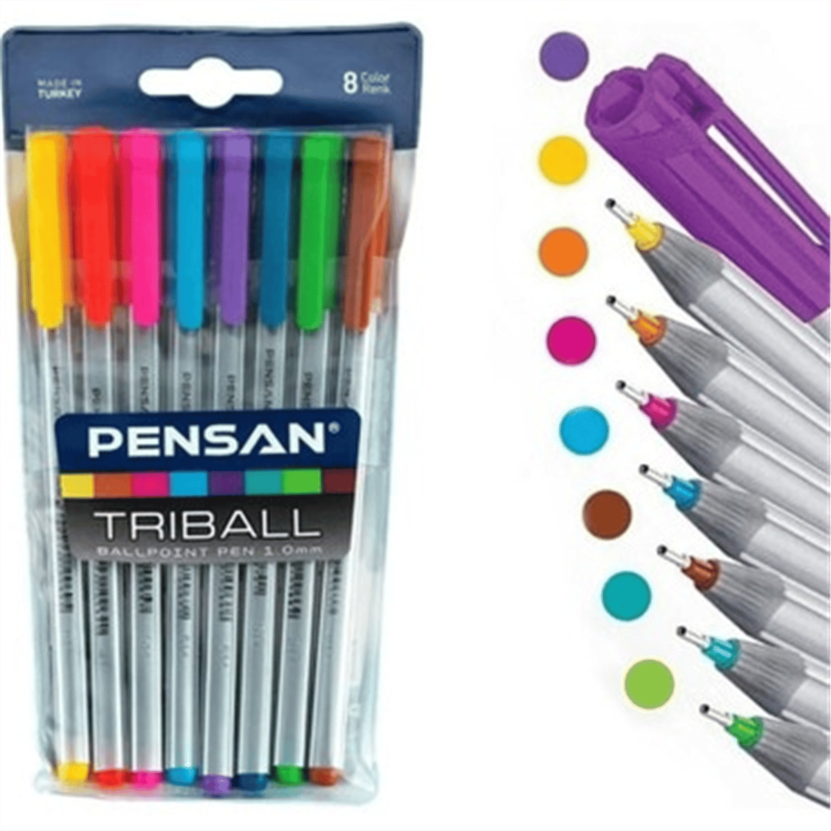 PENSA TRİBAL 1003 8 RENKLİ TÜKENMEZ KALEM *192
