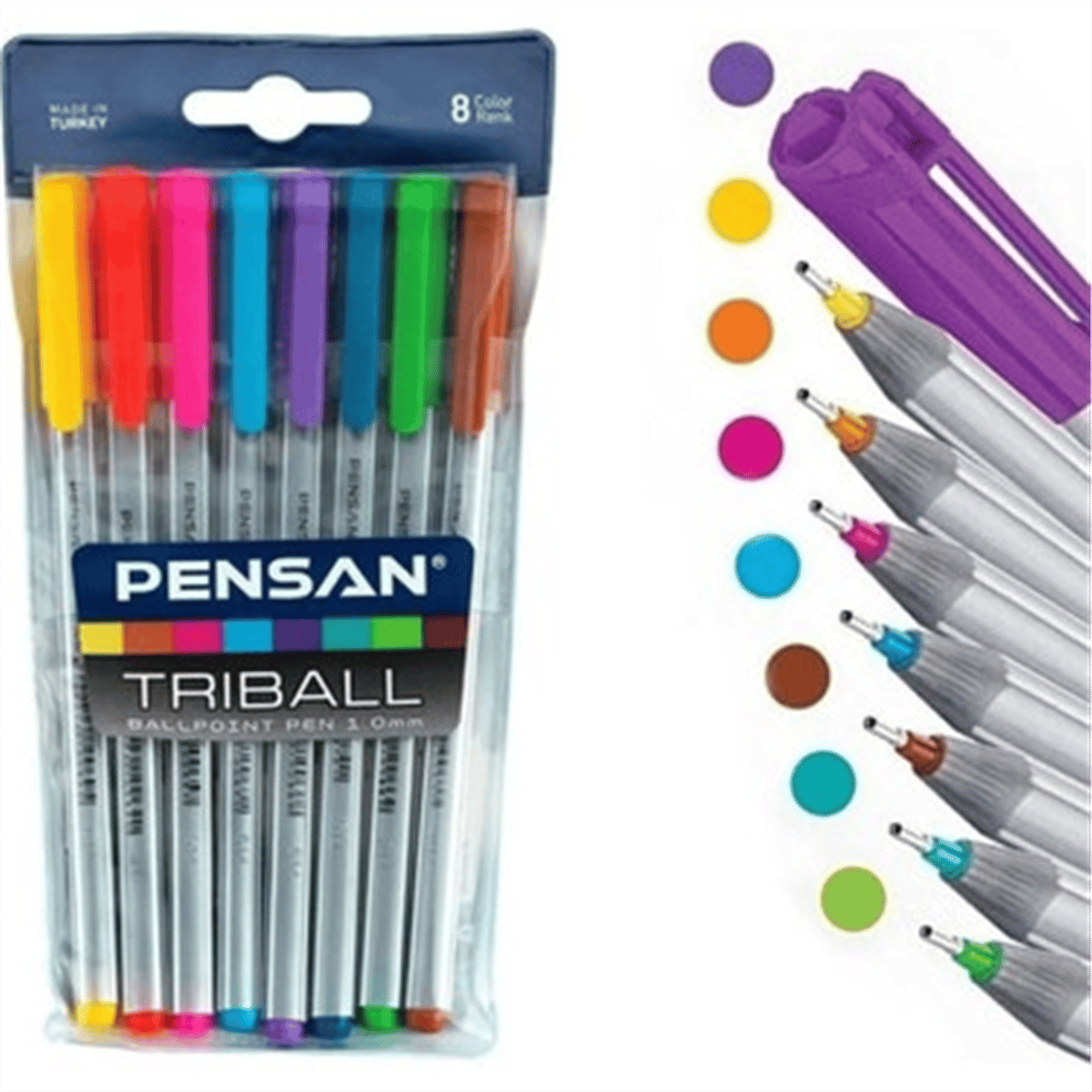 PENSA TRİBAL 1003 8 RENKLİ TÜKENMEZ KALEM *192