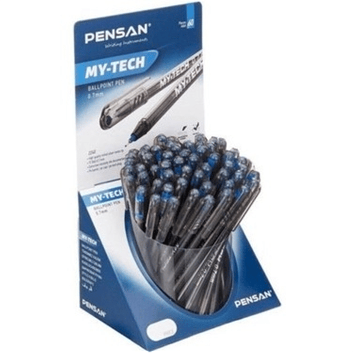 PENSAN 2240 MY-TECH 0,7 MM TÜKENMEZ KALEM KARIŞIK 60 LI STAND