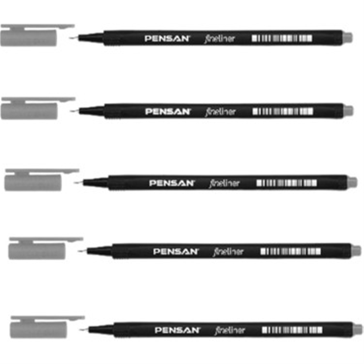 PENSAN 6500 FİNELİNER GRİ KALEM 10 LU