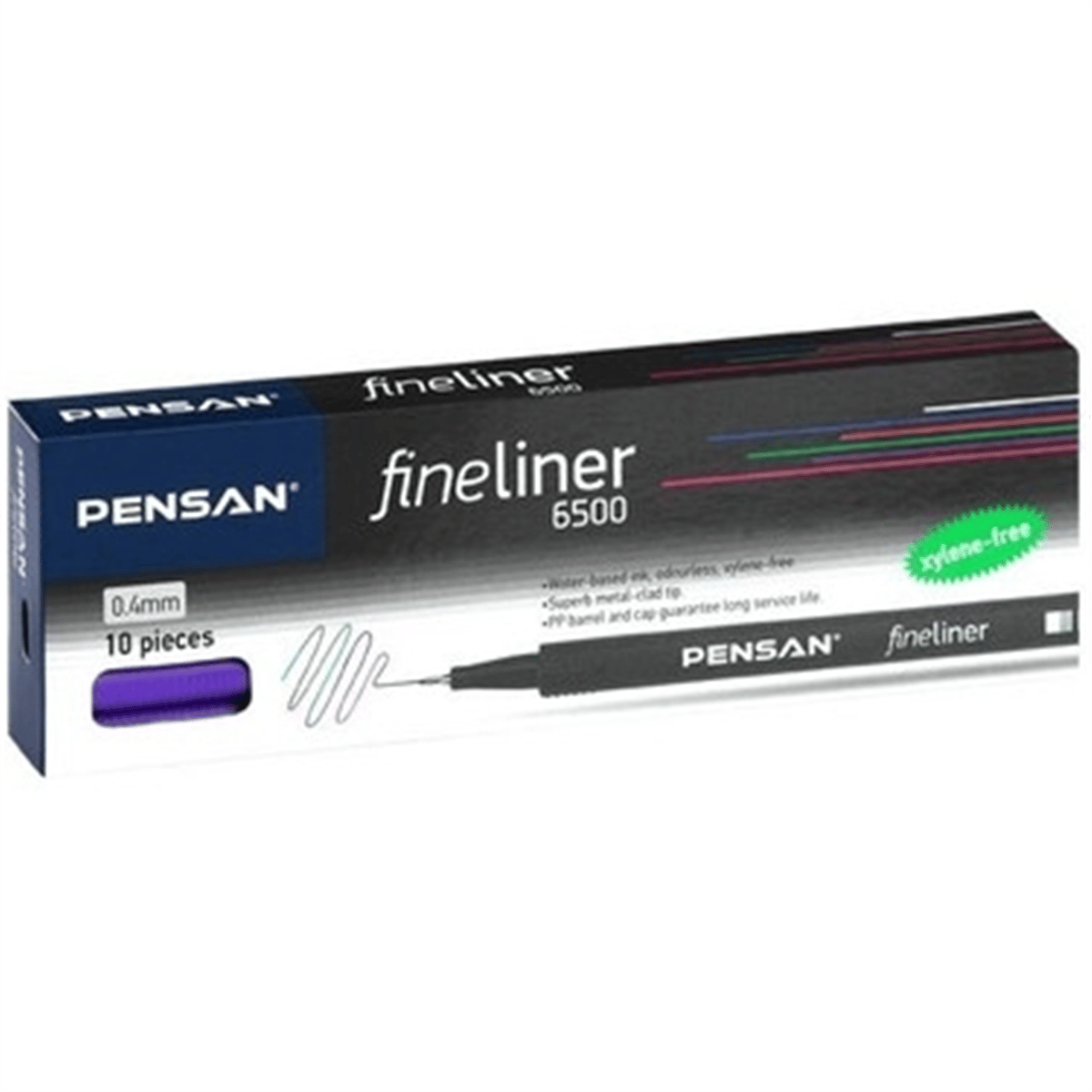 PENSAN 6500 FİNELİNER VİŞNE KALEM 10 LU