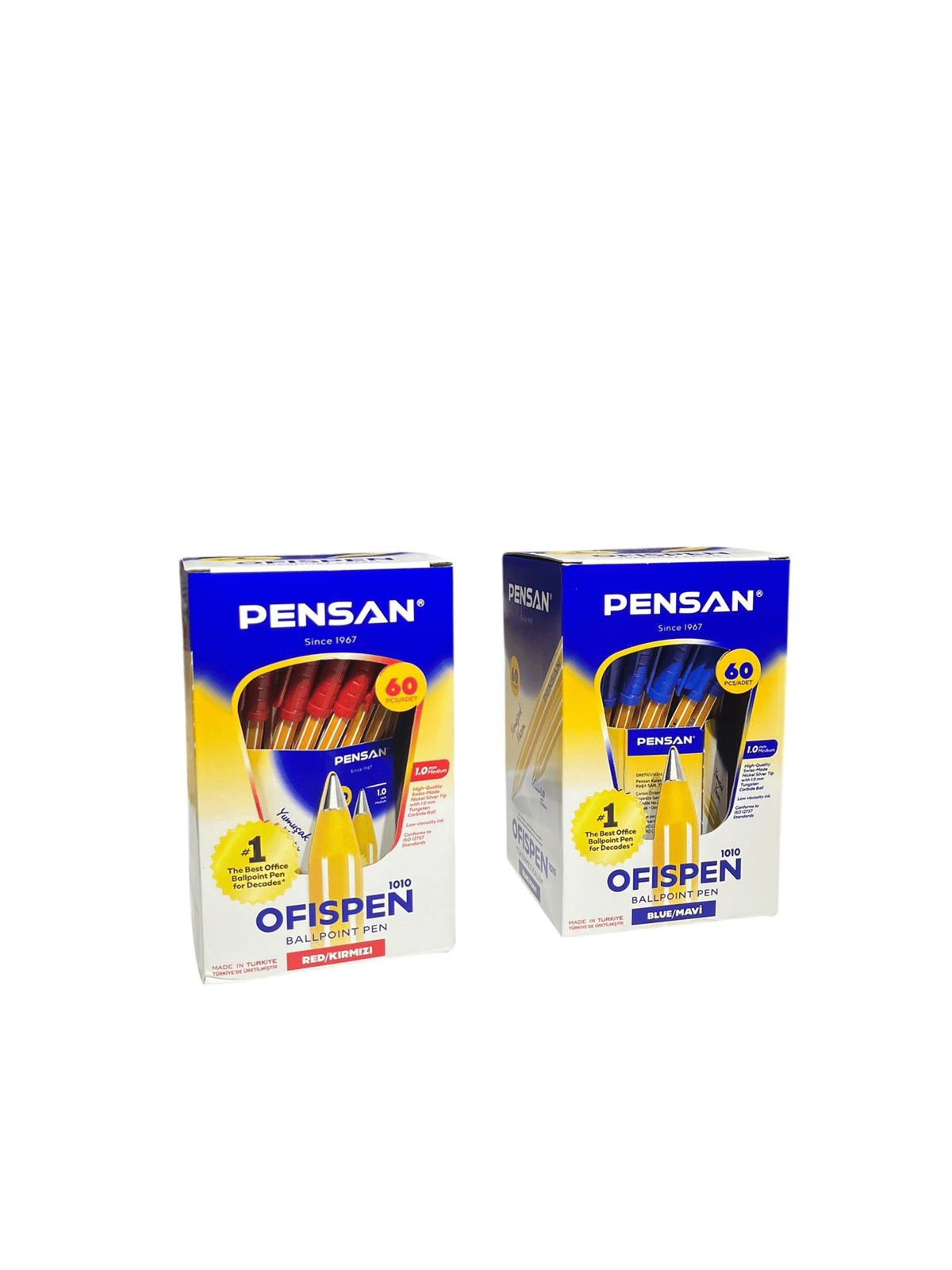 PENSAN OFİSPEN 1010 MAVİ TÜKENMEZ KALEM PK:60 LI