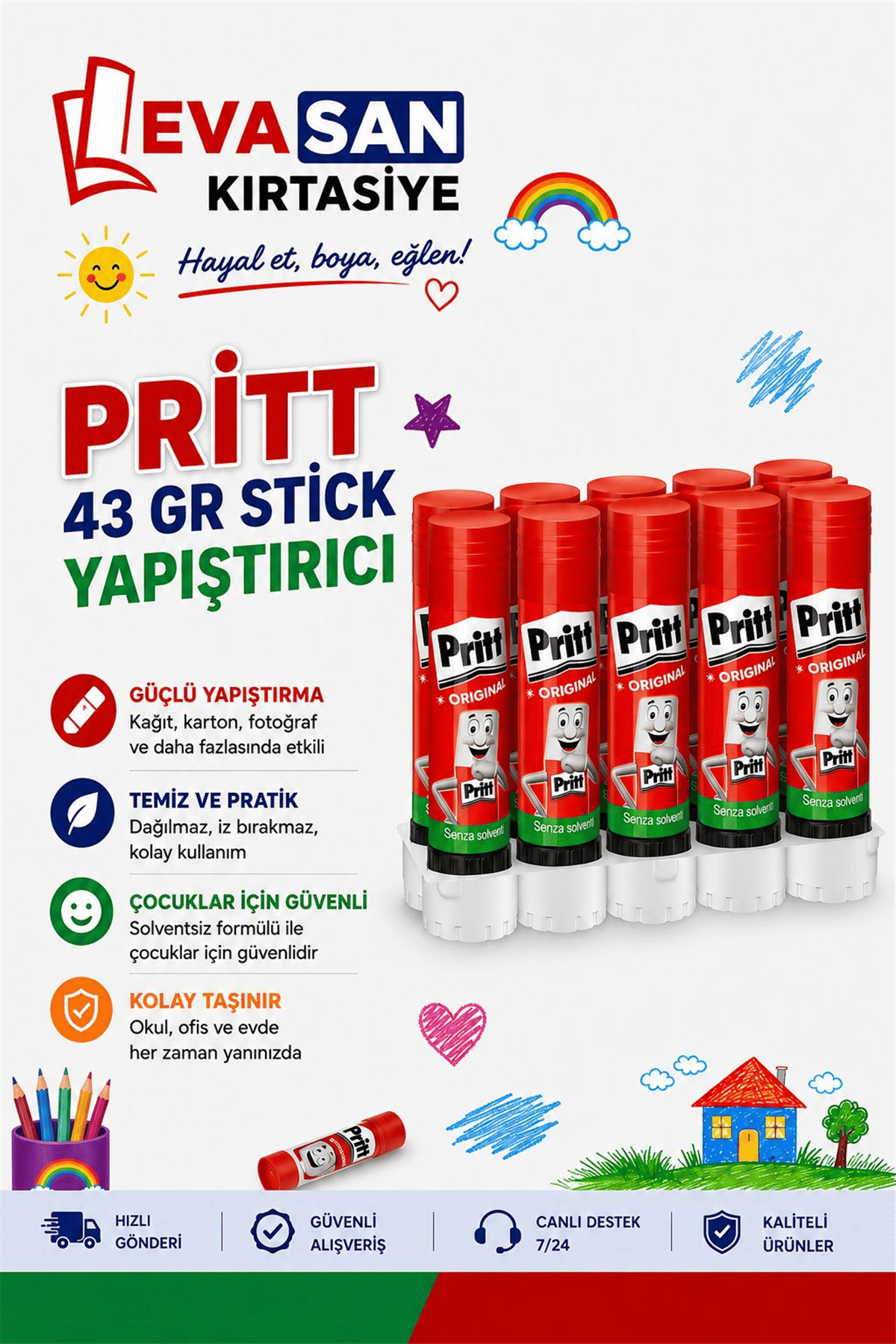 PRİTT 43 GR.10 Lİ YAPIŞTIRICI *5