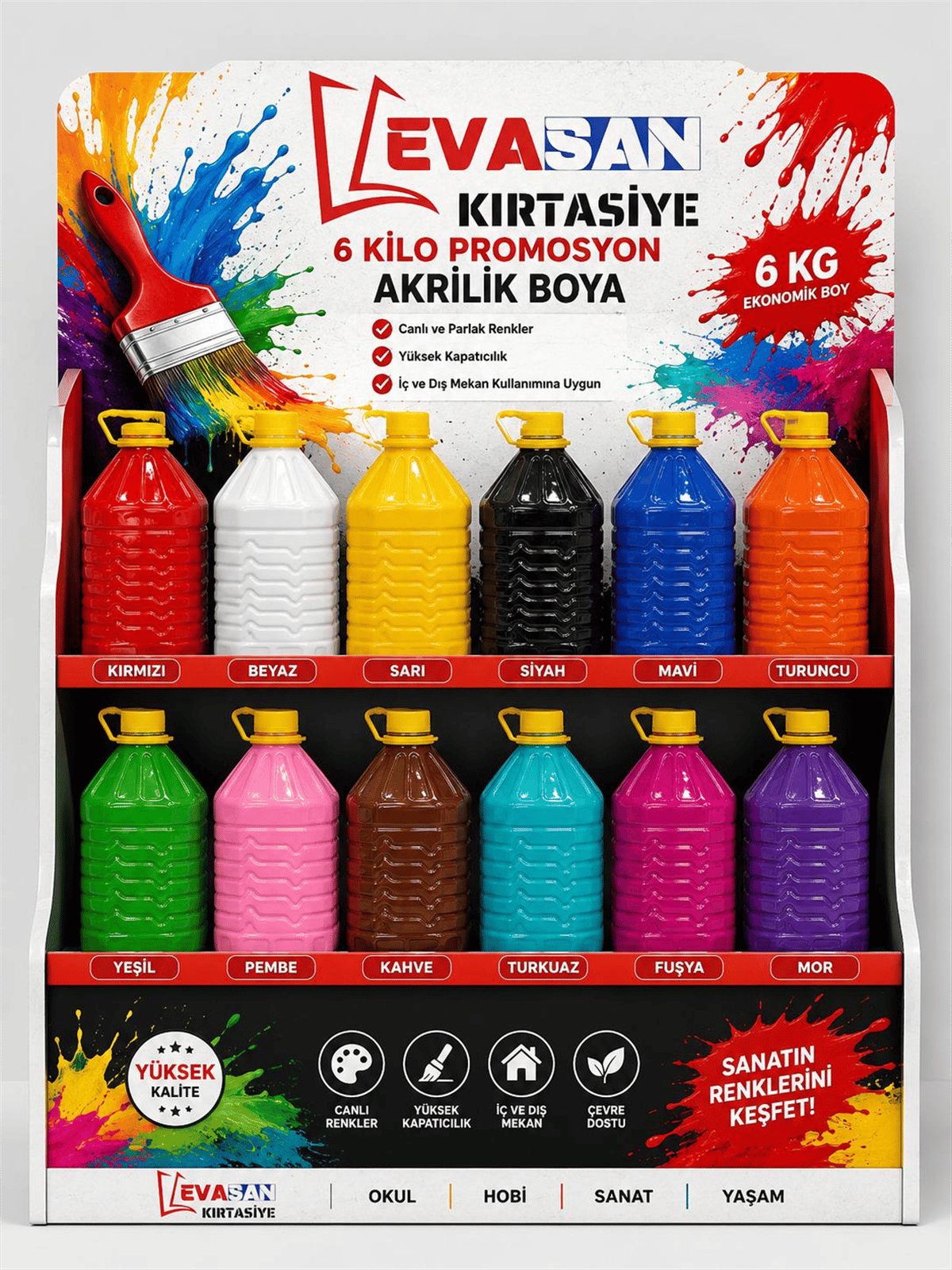 PROMOSYON AKRİLİK BOYA 6 KĞ 