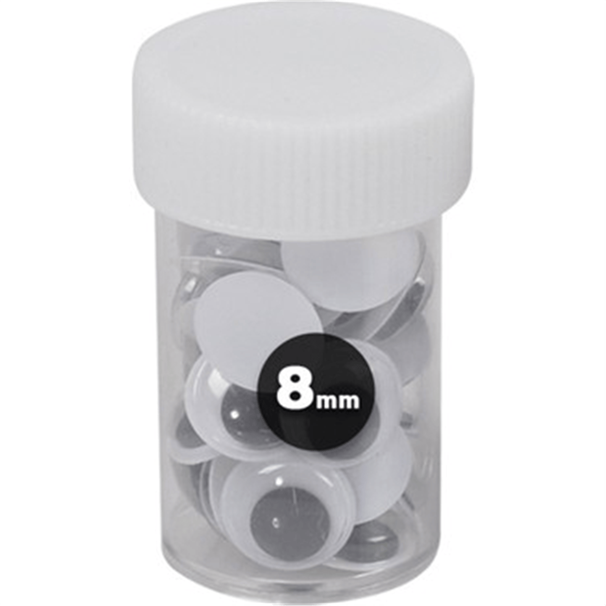 PUTİ OYNAR GÖZ SİYAH 06451 8 MM. 12 Lİ