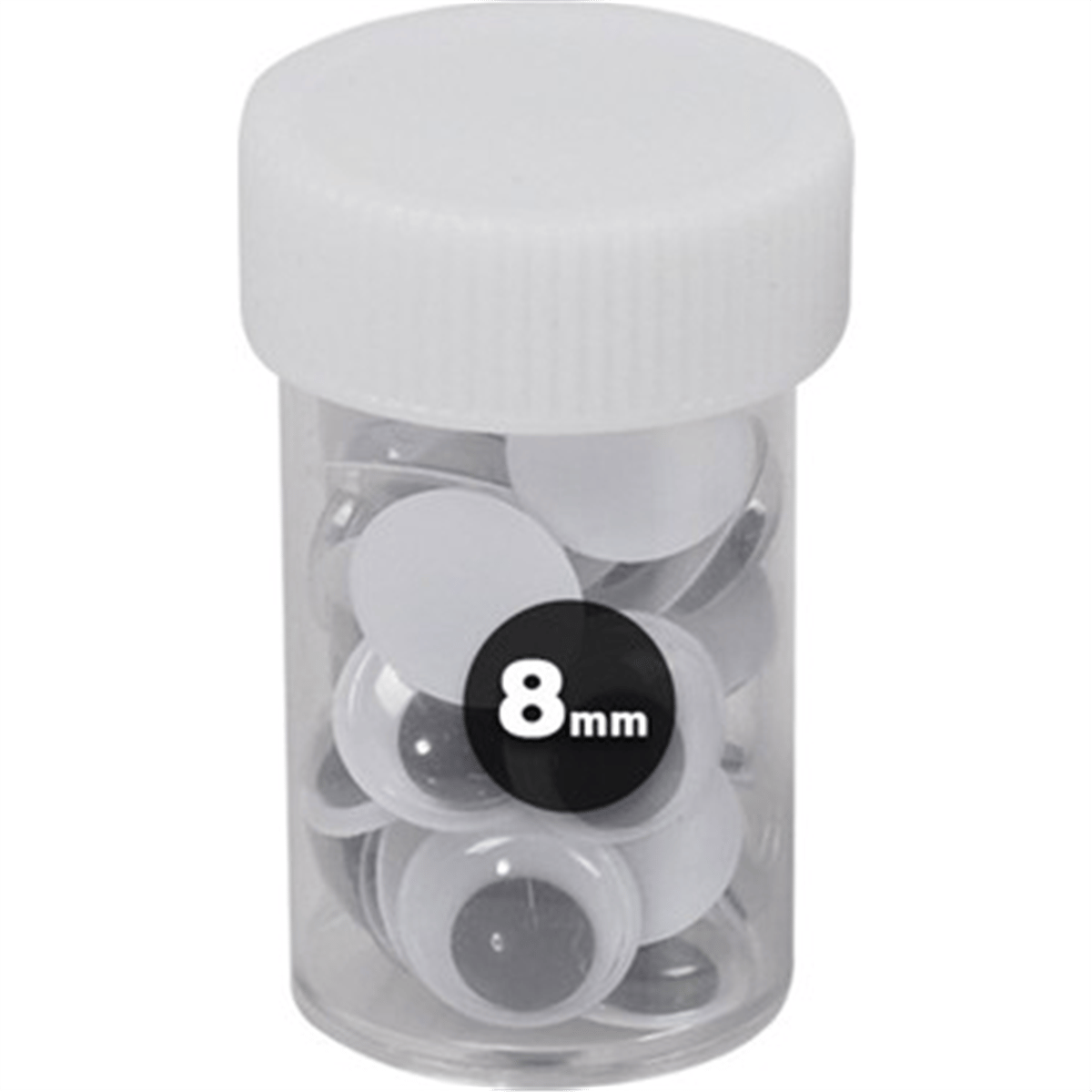 PUTİ OYNAR GÖZ SİYAH 06451 8 MM. 12 Lİ