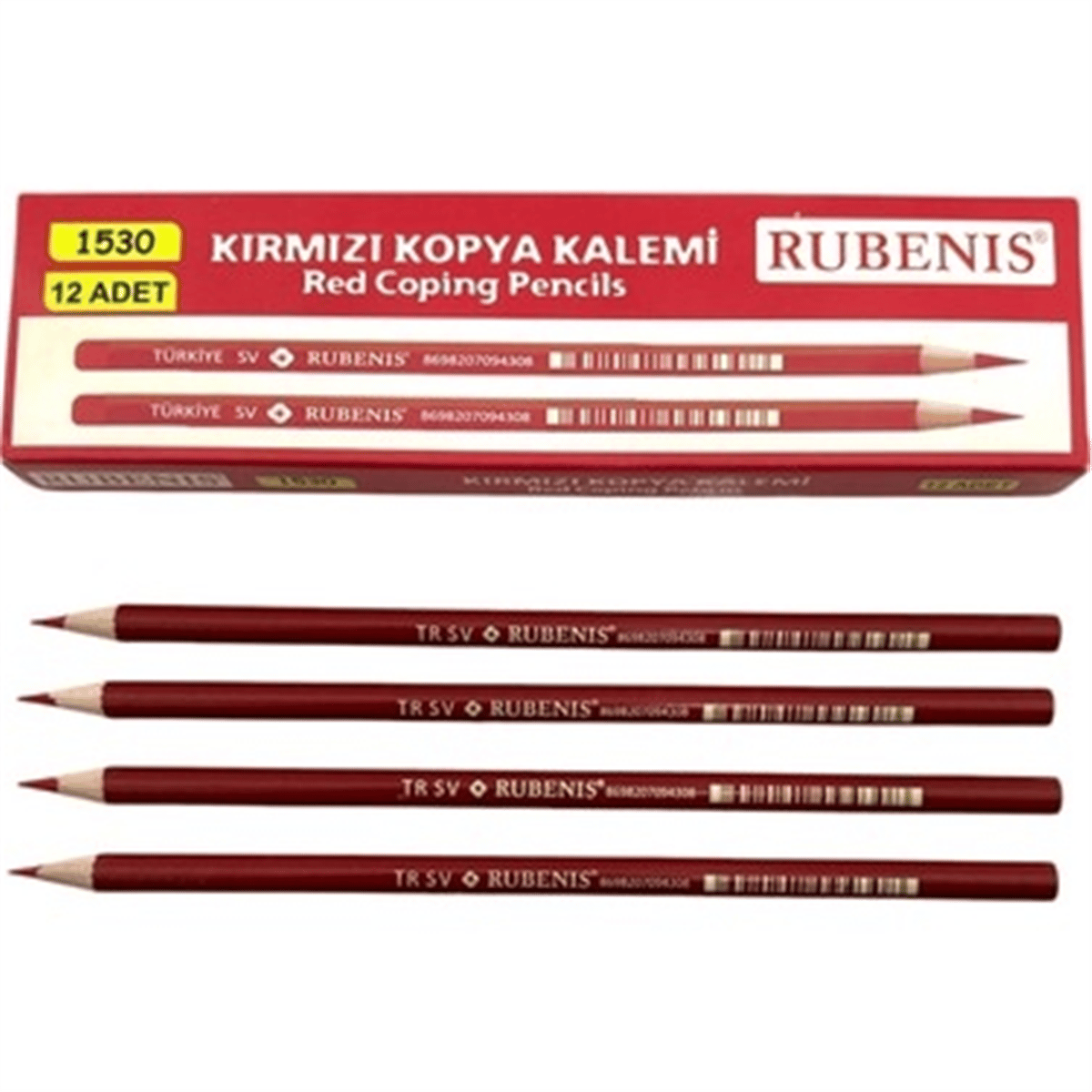 RUBENİS 1530 KIRMIZI KOPYA KALEMİ 144 LÜ PK. *2880