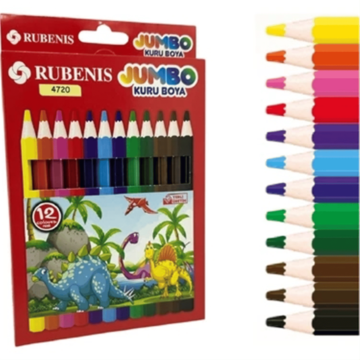 RUBENİS 4720 JUMBO KURU BOYA12 Lİ 