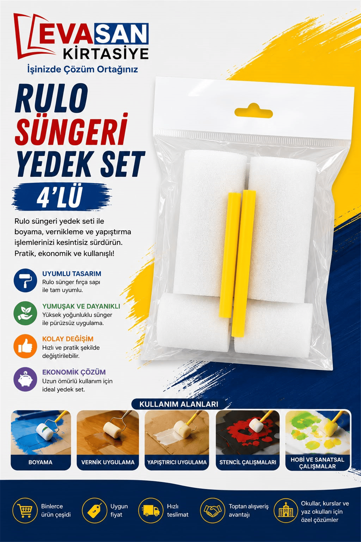 RULO SÜNGERİ YEDEK SET 4 LÜ