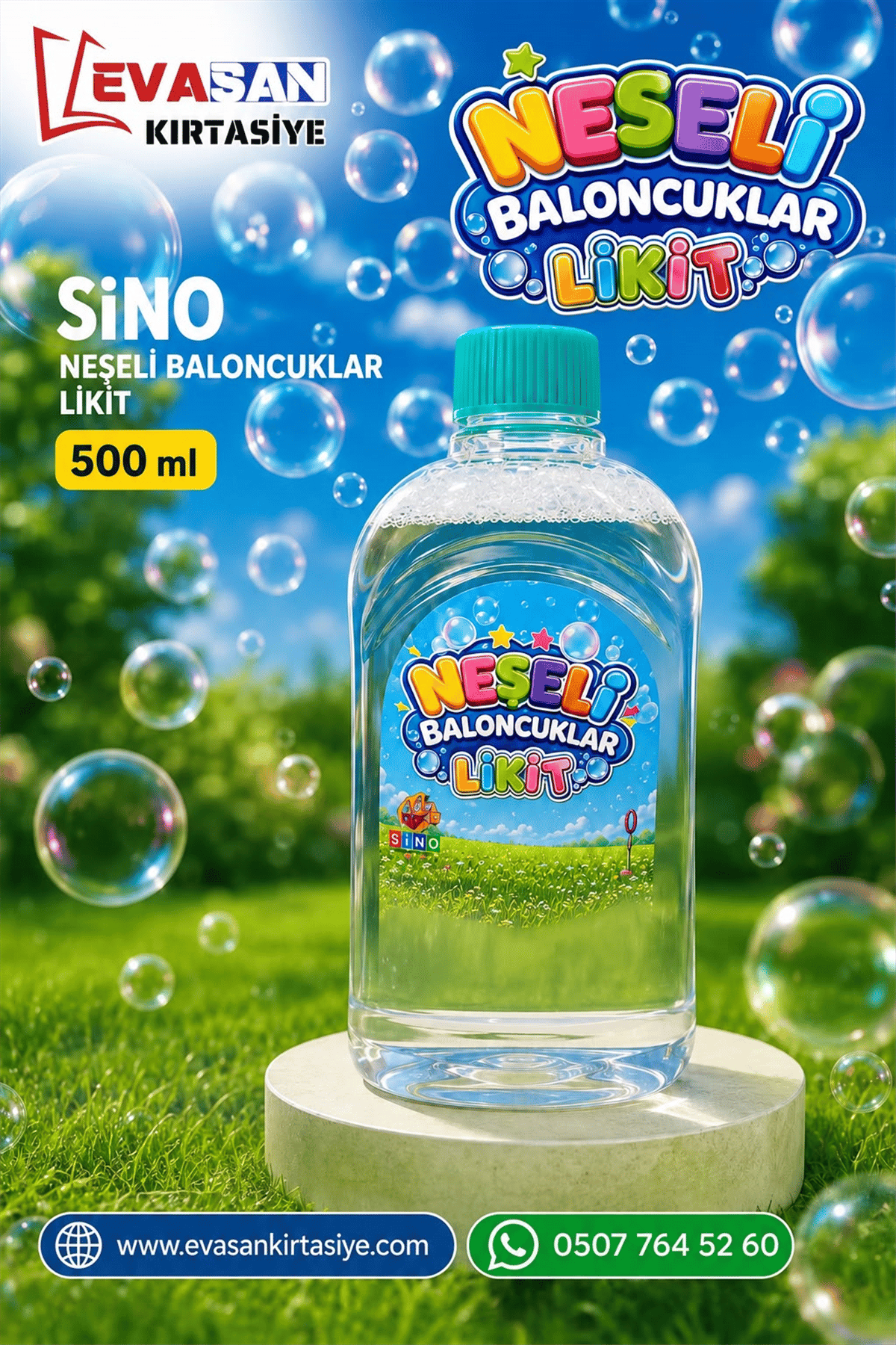 SİNO NEŞELİ BALONCUKLAR 500 ML LİKİT