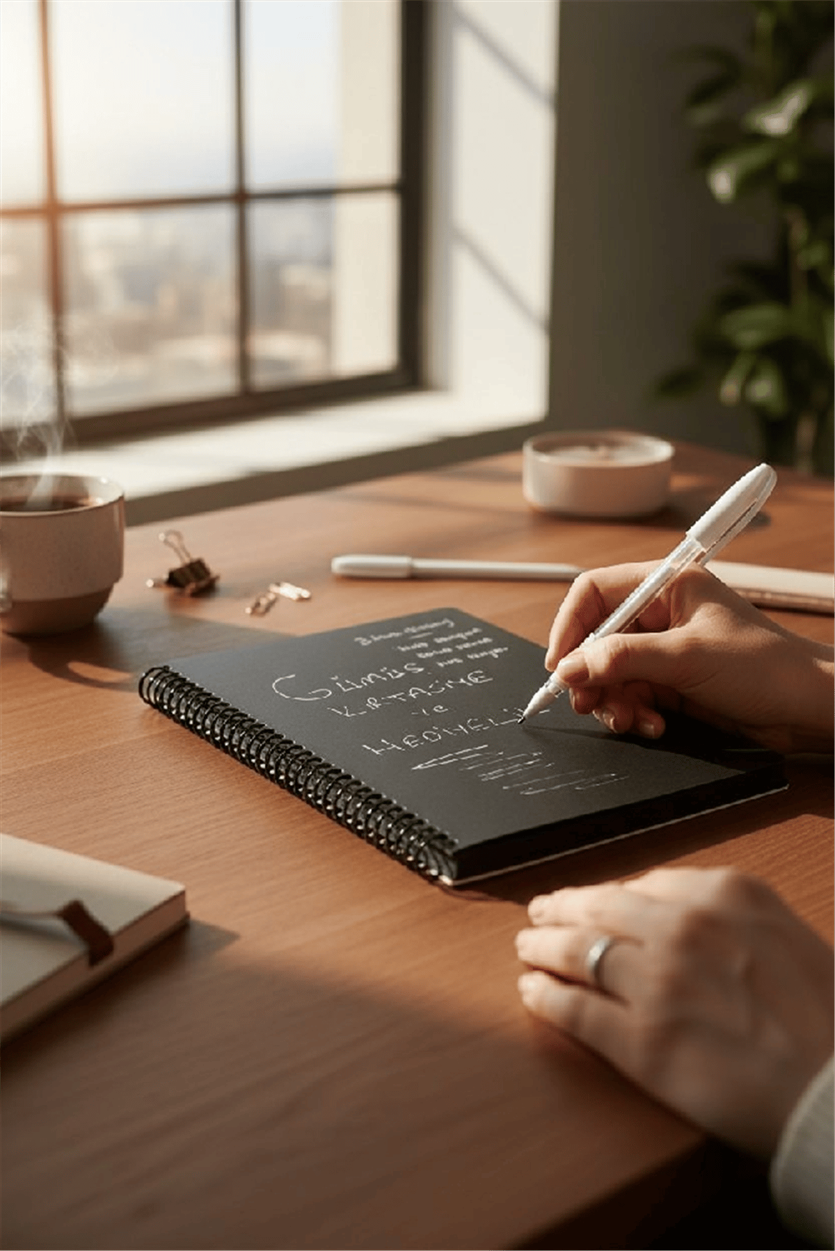 SİYAH DEFTER 17X24 SPR. SERT KAP. 80 YAPRAK *30