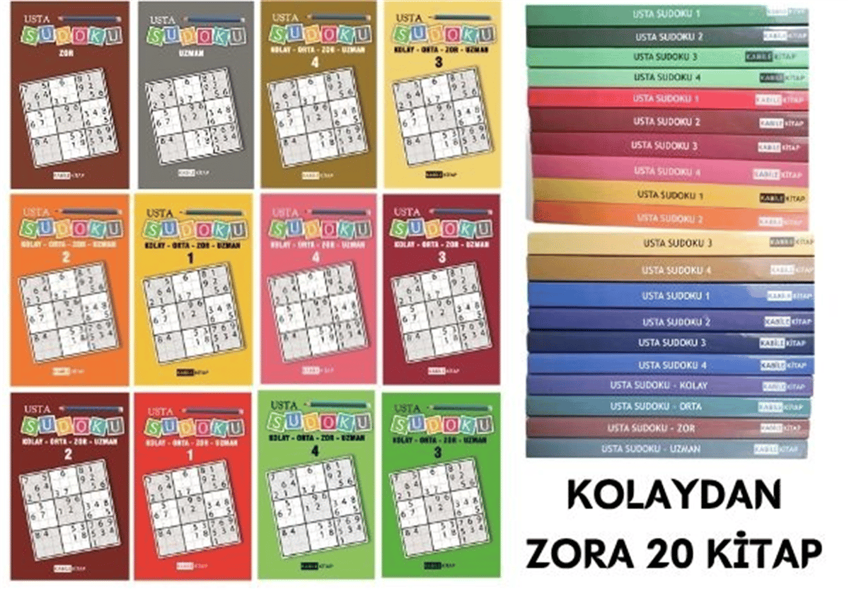 SUDOKU BULMACA KİTABU 13,5*19,5 198 SAYFA *20