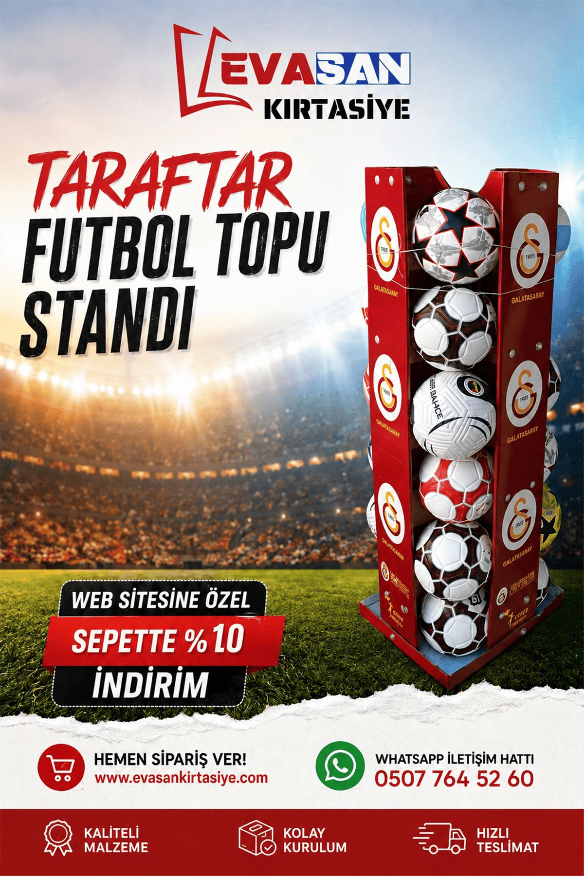 TARAFTAR FUTBOL TOPU STANDI (BOŞ STAND)