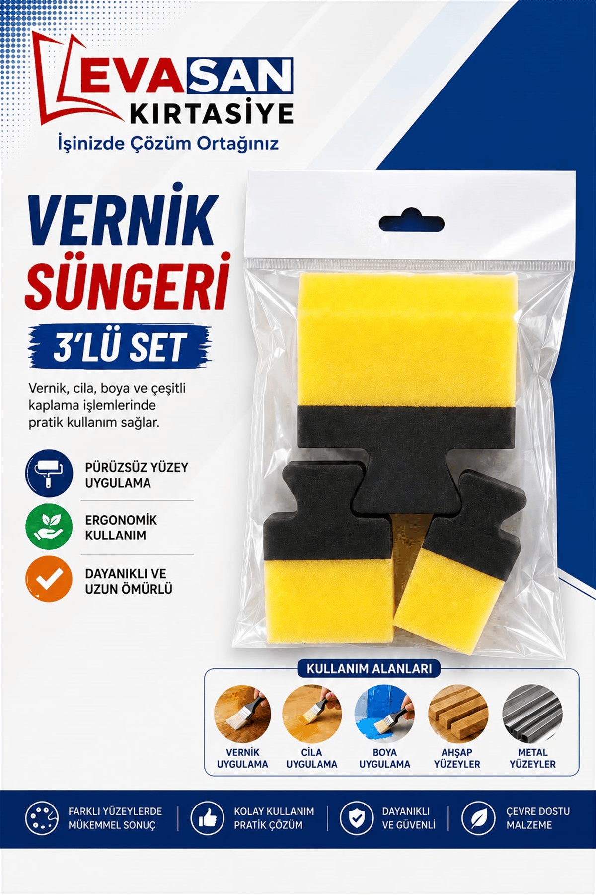VERNİK SÜNGERİ 3 LÜ SET