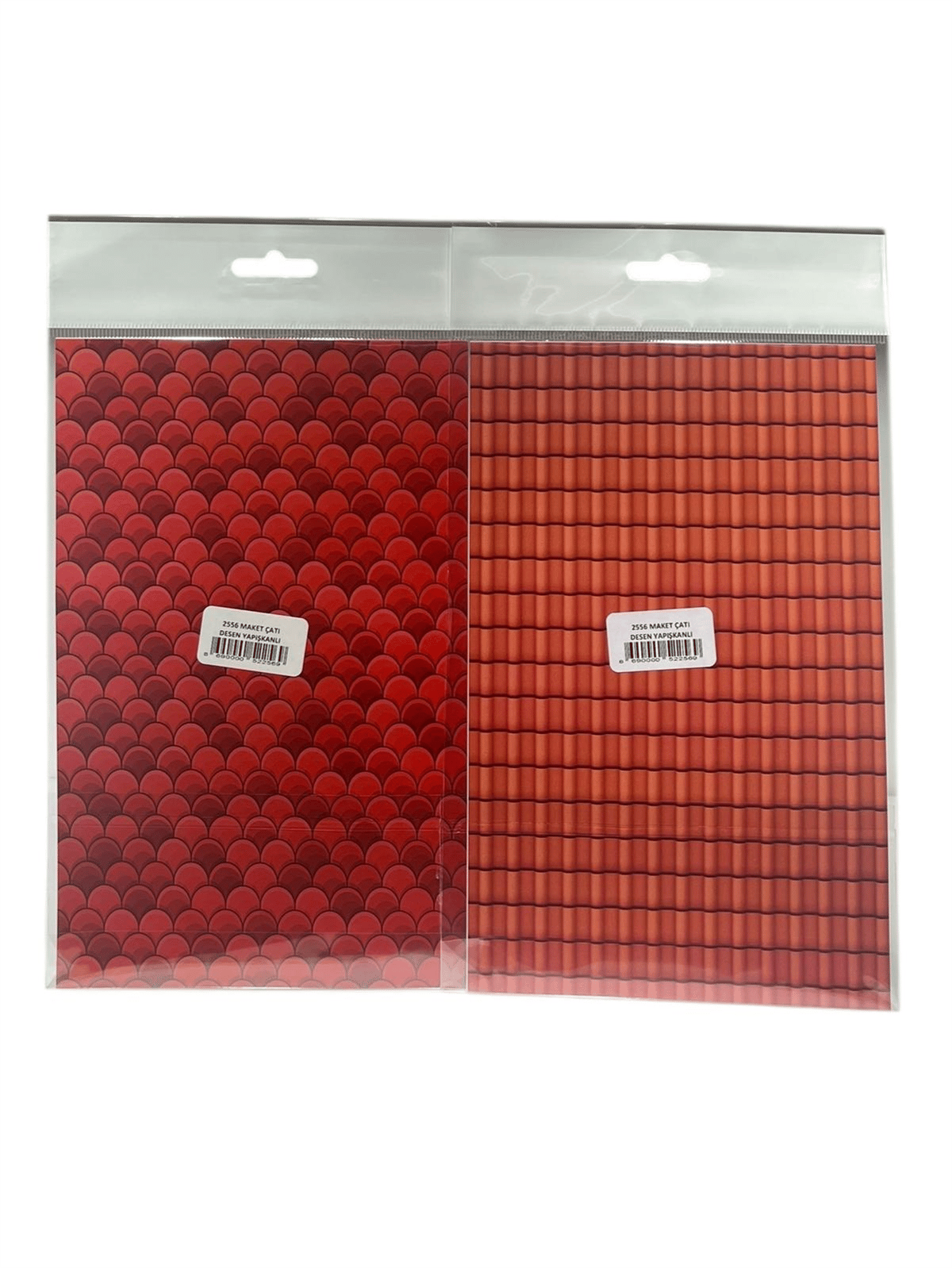 YAPIŞKANLI MAKET ÇATI DESENİ 15*24 CM KOD:2556 PK:2 Lİ
