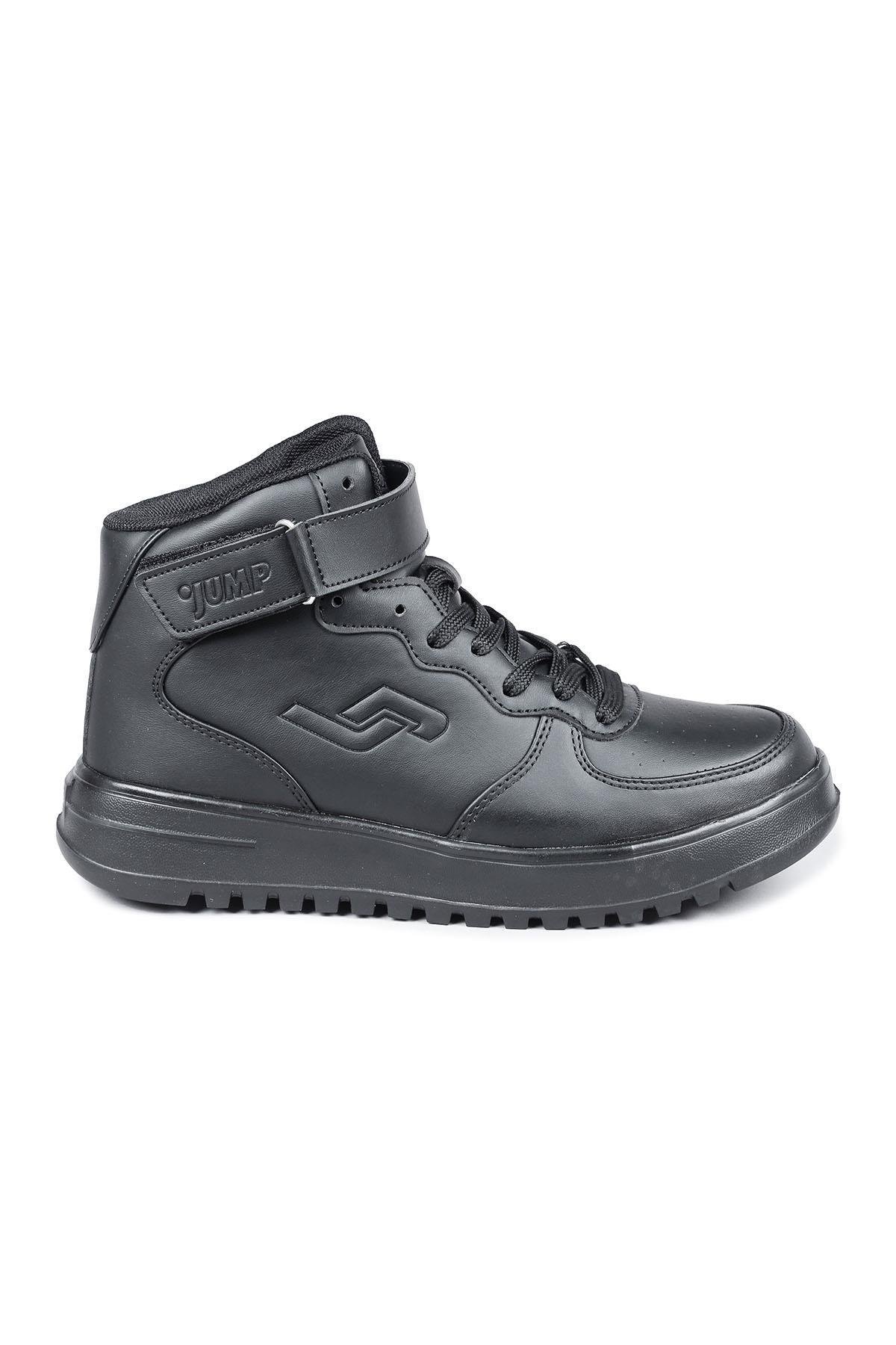 17308 Yüksek Bilekli Siyah Kadın Sneaker Günlük Spor Ayakkabı