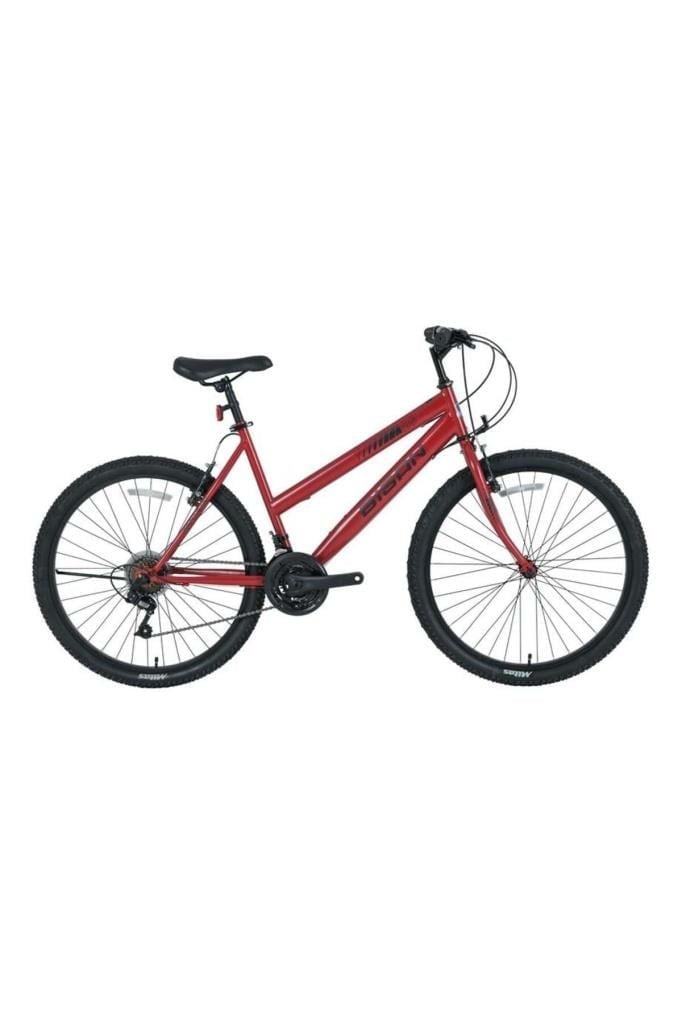 Sentıero Kadın Dağ Bisikleti 44cm V 24 Jant 21 Vites Kırmızı Beyaz