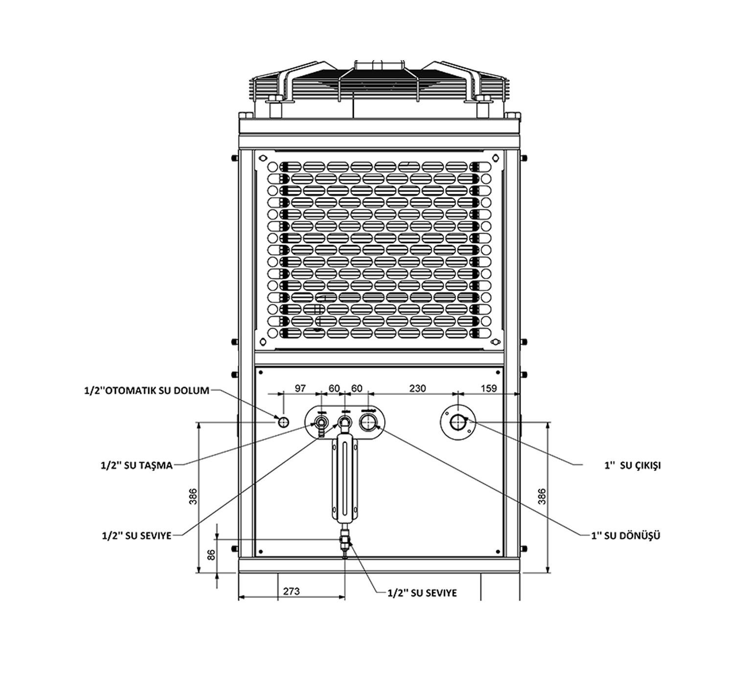 YNTC15 HAVA SOĞUTMALI CHILLER 17.4 kW