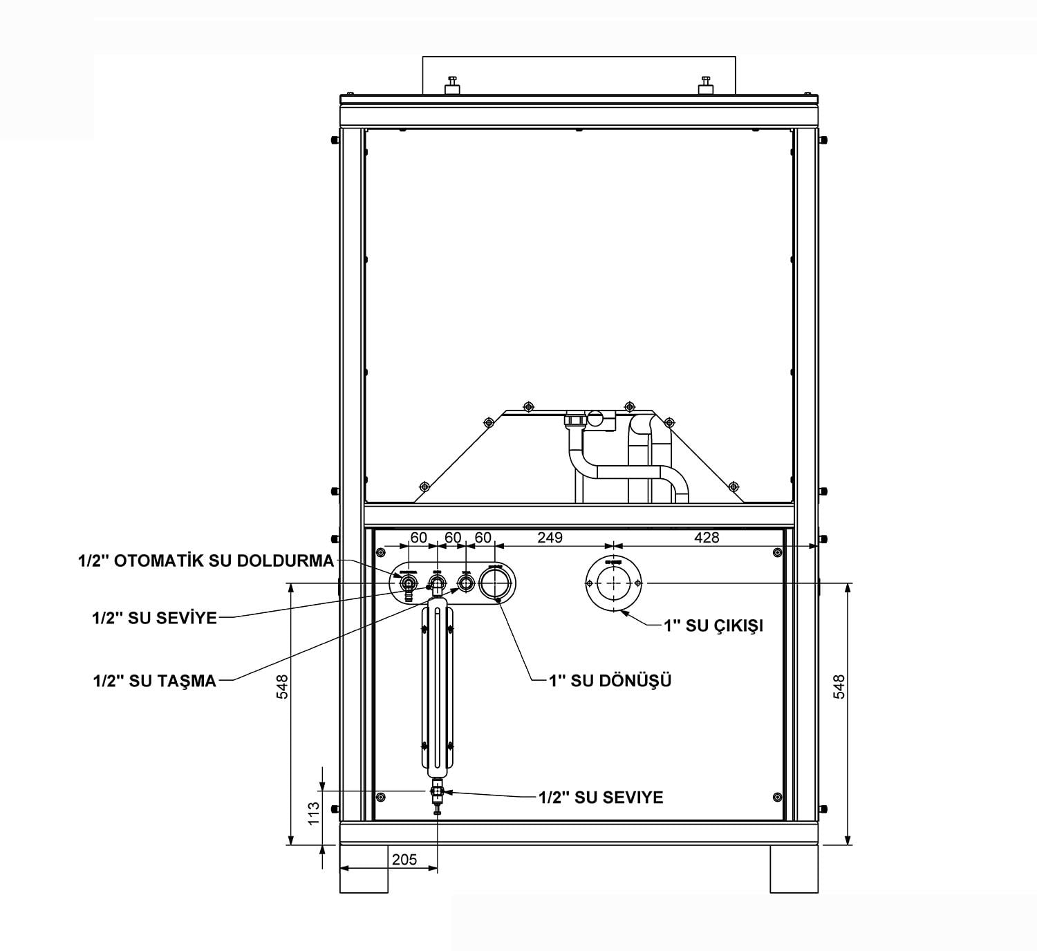 YNTC30 HAVA SOĞUTMALI CHILLER 34.8 kW
