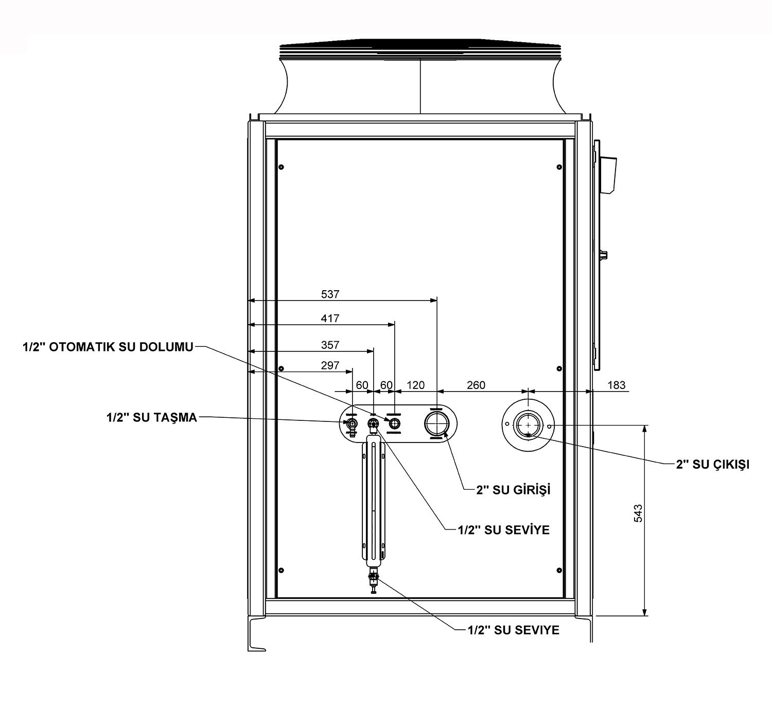 YNTC40 HAVA SOĞUTMALI CHILLER  47 kW