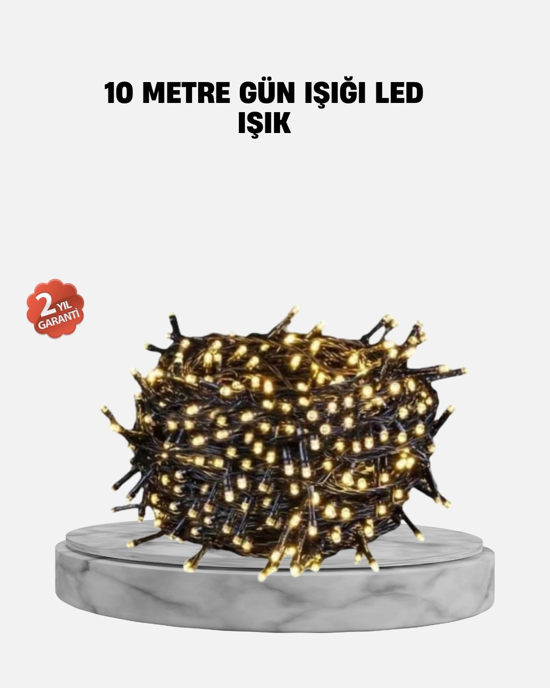 10 Metre LED Işıklı Dekoratif Parti ve Kutlama Aydınlatması