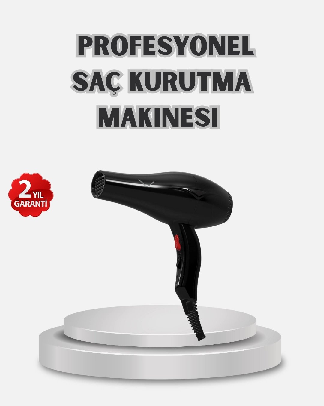 2200W AC Motor Saç Kurutma Makinesi Hafif ve Dayanıklı Tasarımlı