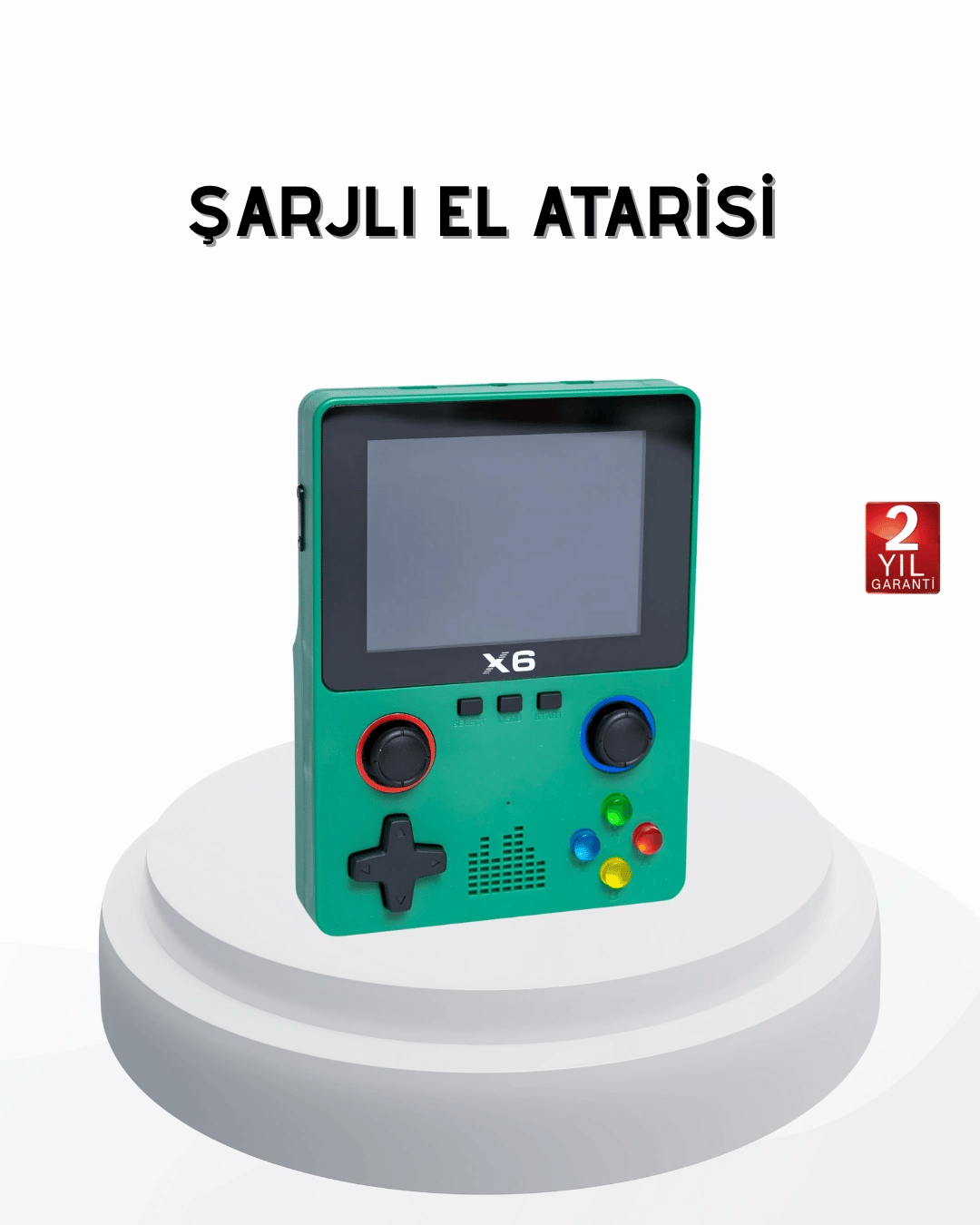 3.5 İnç IPS Ekranlı Taşınabilir Oyun Konsolu Ergonomik Çift Tetikli