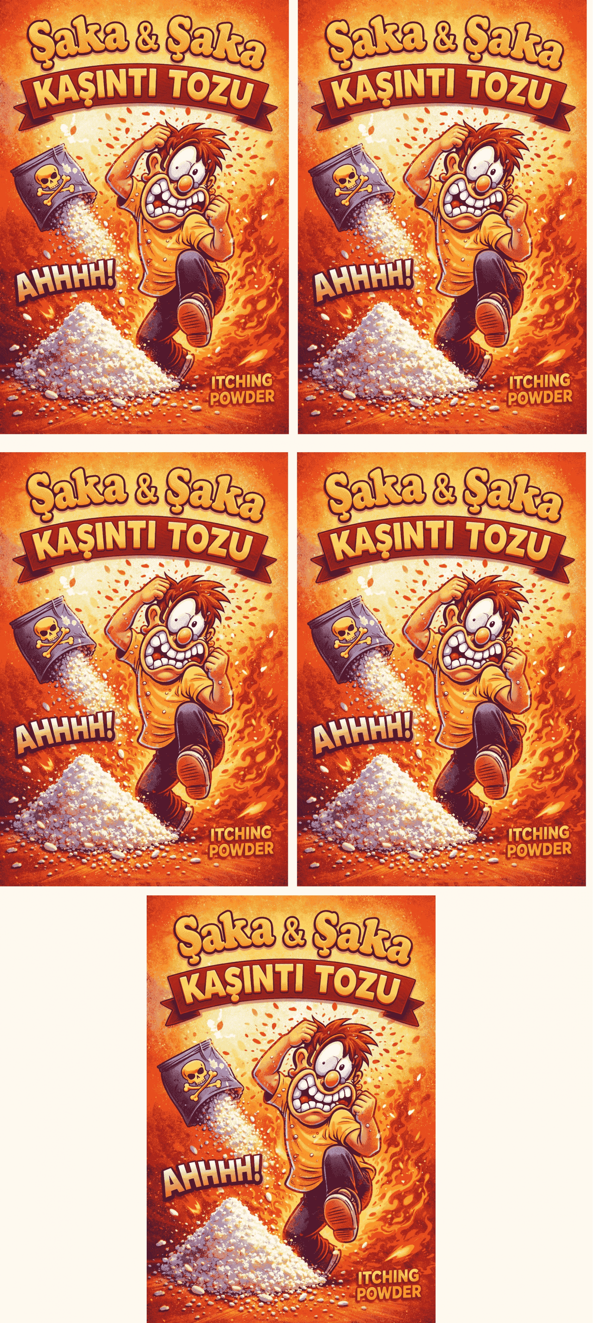5 Adet Kaşıntı Tozu Şaka Kaşıntı Tozu Eğlence Şaka Amaçlı Toz