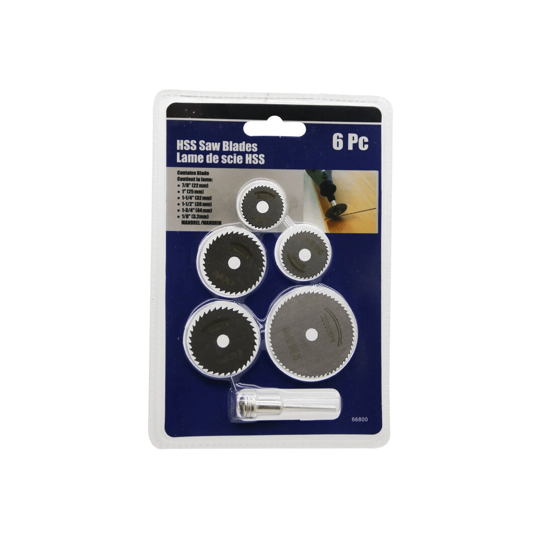 6 PARÇA MİNİ YUVARLAK TESTERE BIÇAKLARI 22-44MM