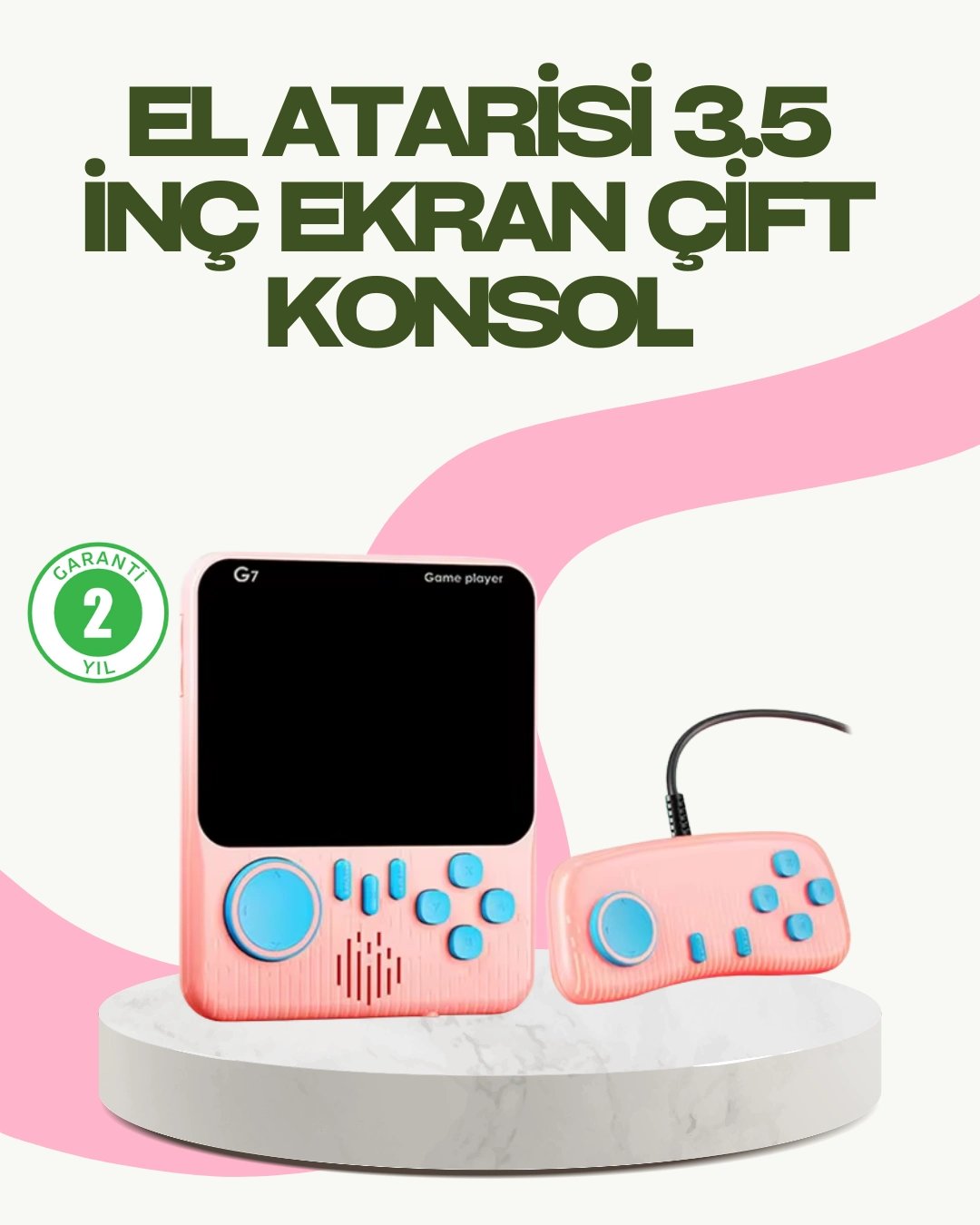 666 Oyunlu Retro Game Console – TV ve Çift Gamepad Desteği