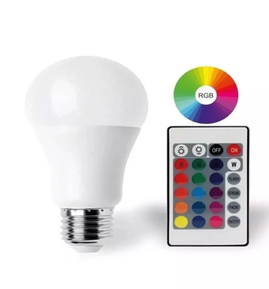 9W E27 RGB ve Beyaz Işık Kumandalı Ampul